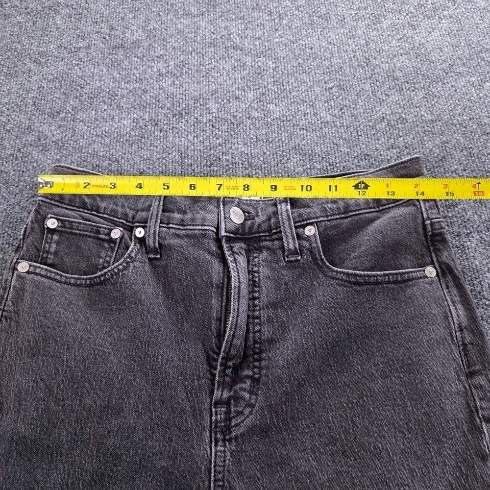 Madewell The Perfect Vintage Jean Womens 28 High Rise Straight Leg Washed Black - Picture 7 of 12
